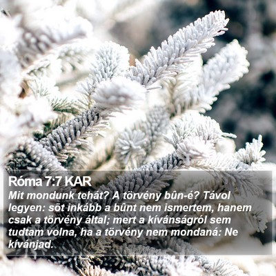Róma 7:7 KAR Bible Verse Image
