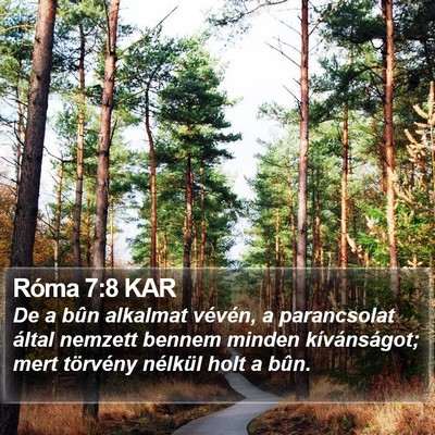 Róma 7:8 KAR Bible Verse Image