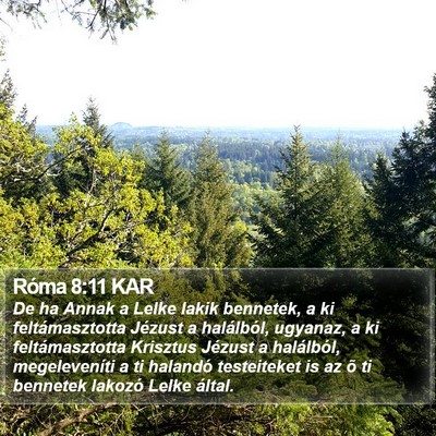 Róma 8:11 KAR Bible Verse Image