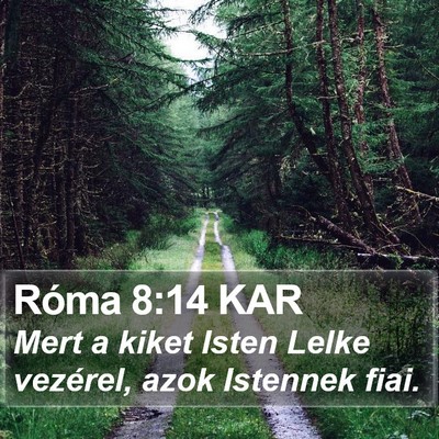 Róma 8:14 KAR Bible Verse Image