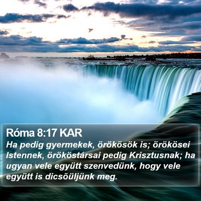 Róma 8:17 KAR Bible Verse Image