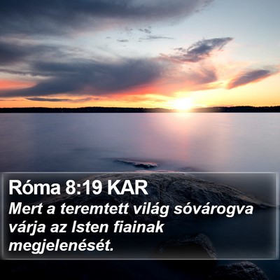 Róma 8:19 KAR Bible Verse Image