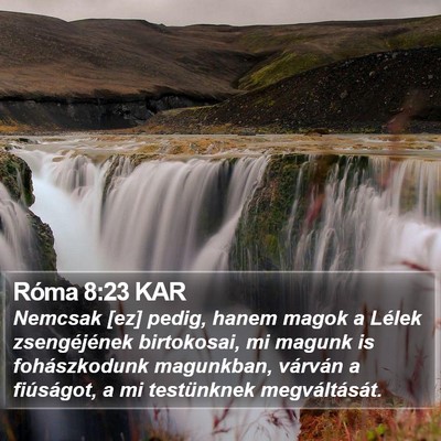 Róma 8:23 KAR Bible Verse Image