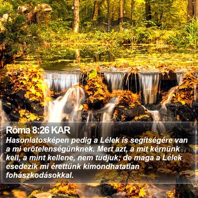 Róma 8:26 KAR Bible Verse Image