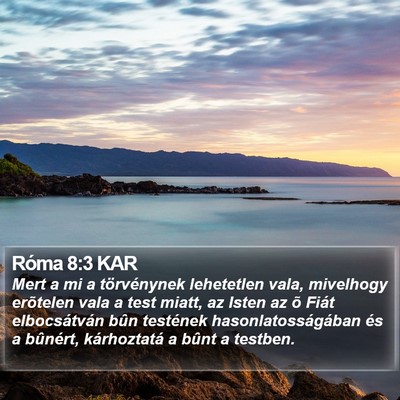 Róma 8:3 KAR Bible Verse Image