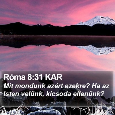 Róma 8:31 KAR Bible Verse Image