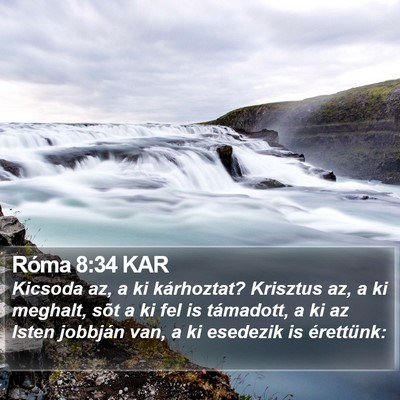Róma 8:34 KAR Bible Verse Image