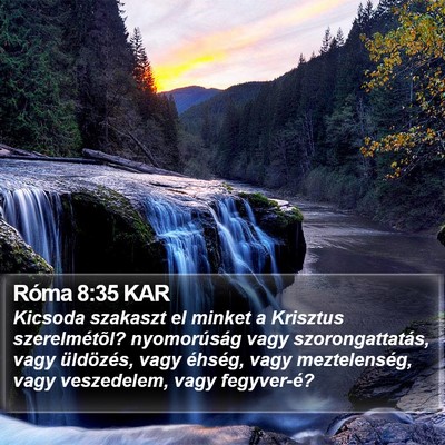 Róma 8:35 KAR Bible Verse Image