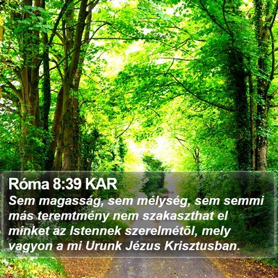Róma 8:39 KAR Bible Verse Image
