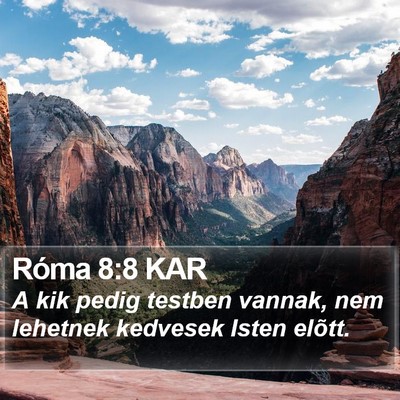 Róma 8:8 KAR Bible Verse Image