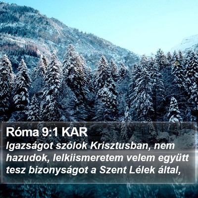 Róma 9:1 KAR Bible Verse Image