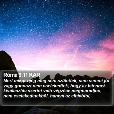 Róma 9:11 KAR Bible Verse Image