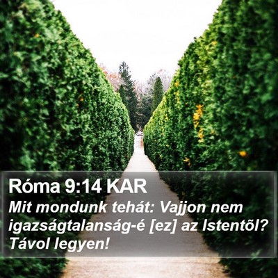 Róma 9:14 KAR Bible Verse Image
