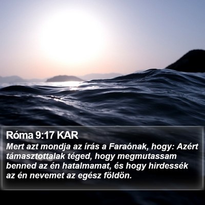 Róma 9:17 KAR Bible Verse Image
