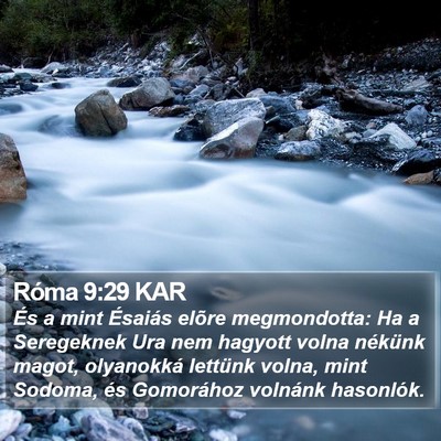 Róma 9:29 KAR Bible Verse Image