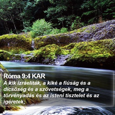 Róma 9:4 KAR Bible Verse Image