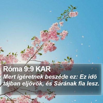 Róma 9:9 KAR Bible Verse Image