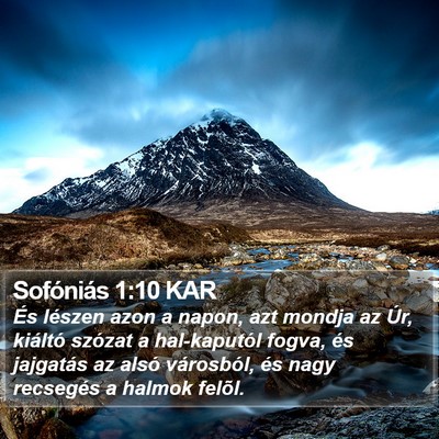 Sofóniás 1:10 KAR Bible Verse Image