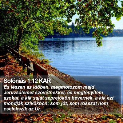 Sofóniás 1:12 KAR Bible Verse Image