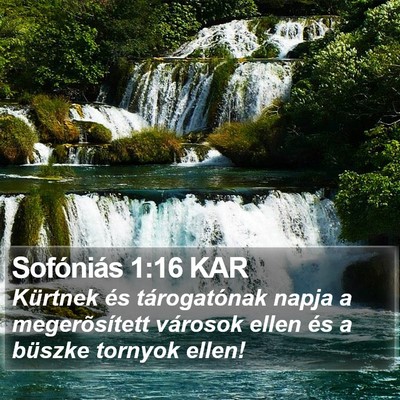 Sofóniás 1:16 KAR Bible Verse Image