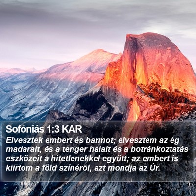 Sofóniás 1:3 KAR Bible Verse Image