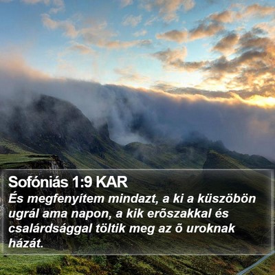 Sofóniás 1:9 KAR Bible Verse Image