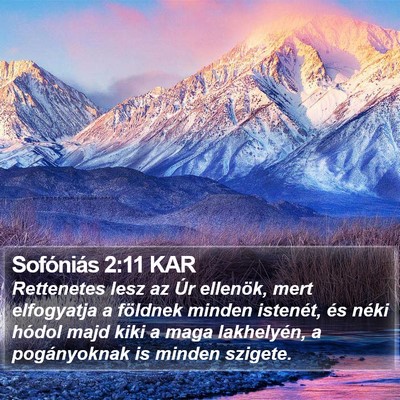 Sofóniás 2:11 KAR Bible Verse Image