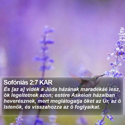 Sofóniás 2:7 KAR Bible Verse Image
