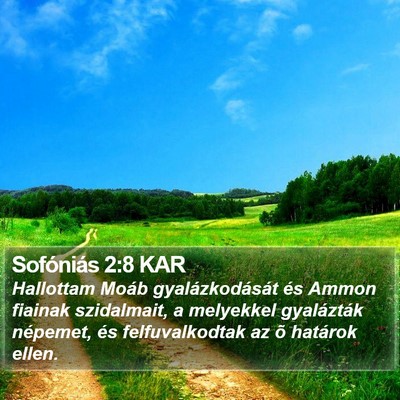 Sofóniás 2:8 KAR Bible Verse Image
