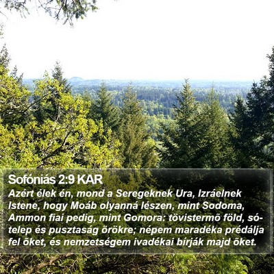 Sofóniás 2:9 KAR Bible Verse Image