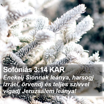 Sofóniás 3:14 KAR Bible Verse Image