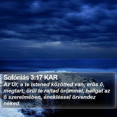 Sofóniás 3:17 KAR Bible Verse Image