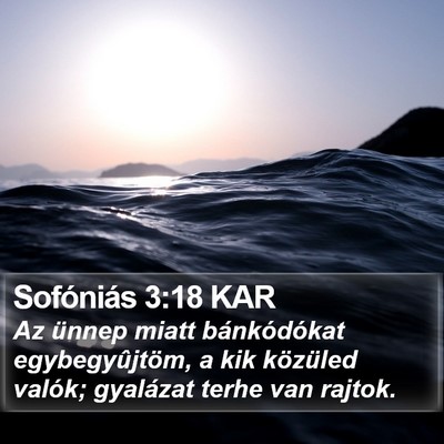 Sofóniás 3:18 KAR Bible Verse Image