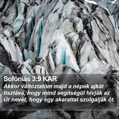 Sofóniás 3:9 KAR Bible Verse Image