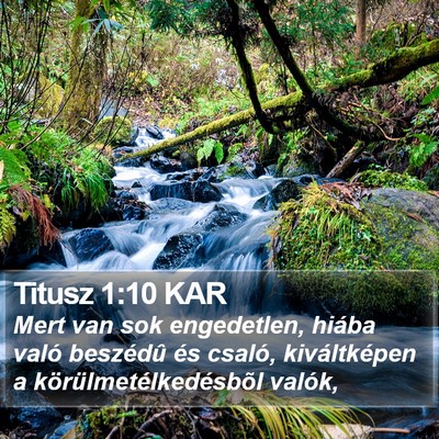 Titusz 1:10 KAR Bible Verse Image