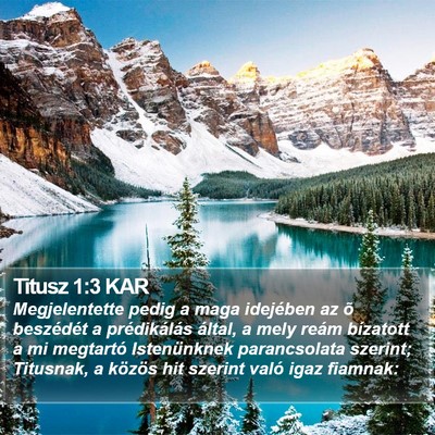Titusz 1:3 KAR Bible Verse Image