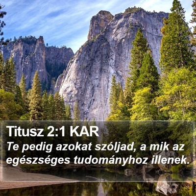 Titusz 2:1 KAR Bible Verse Image