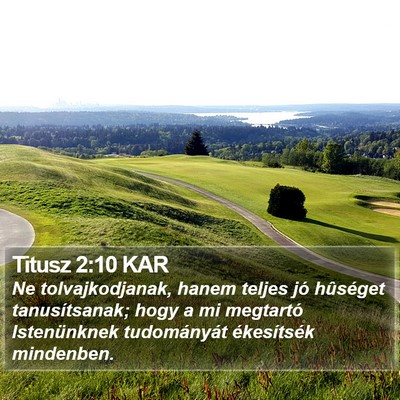 Titusz 2:10 KAR Bible Verse Image