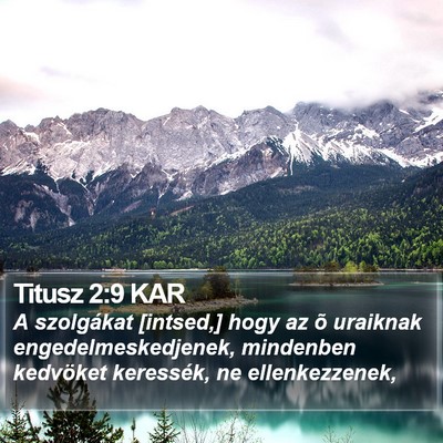 Titusz 2:9 KAR Bible Verse Image