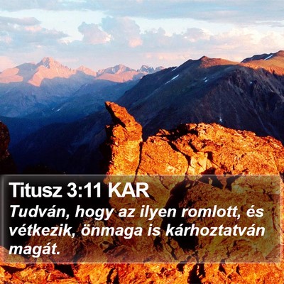 Titusz 3:11 KAR Bible Verse Image