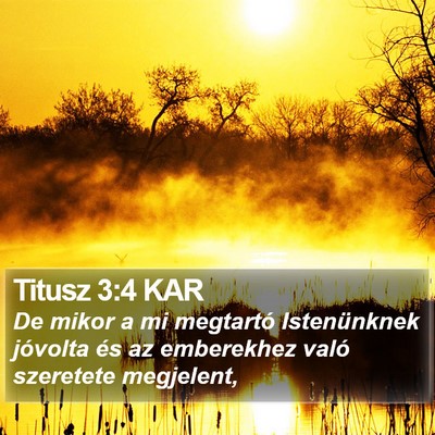 Titusz 3:4 KAR Bible Verse Image
