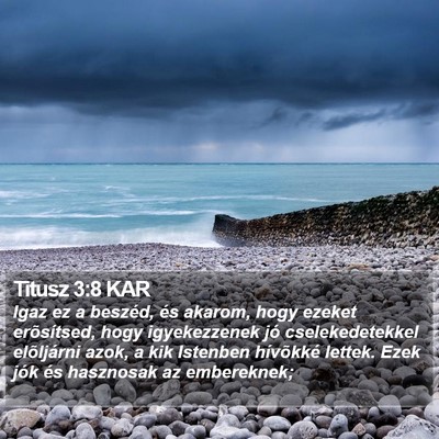 Titusz 3:8 KAR Bible Verse Image