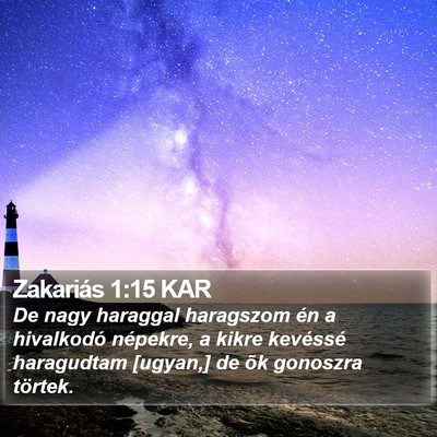 Zakariás 1:15 KAR Bible Verse Image