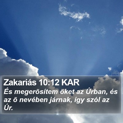 Zakariás 10:12 KAR Bible Verse Image