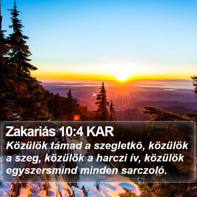 Zakariás 10:4 KAR Bible Verse Image