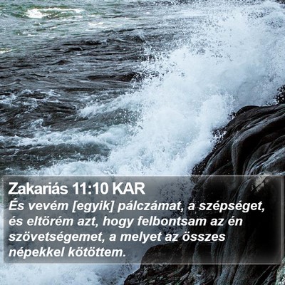 Zakariás 11:10 KAR Bible Verse Image