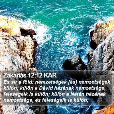 Zakariás 12:12 KAR Bible Verse Image