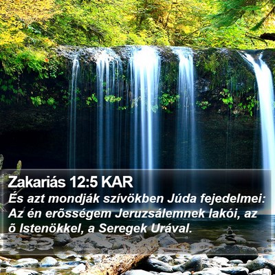 Zakariás 12:5 KAR Bible Verse Image