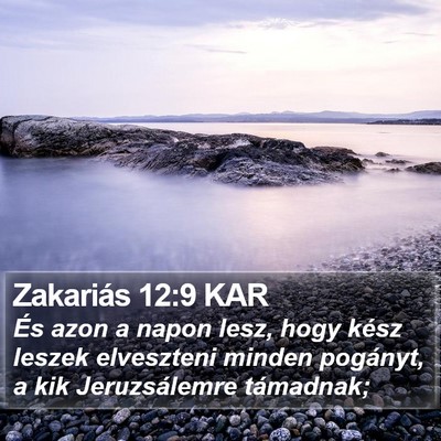 Zakariás 12:9 KAR Bible Verse Image