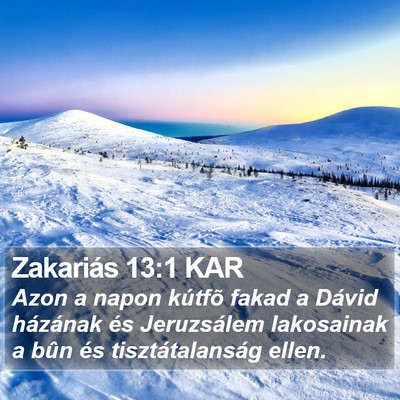 Zakariás 13:1 KAR Bible Verse Image